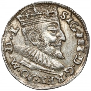 Žigmund III Vasa, Vilniuská trojka 1593 - Platina - veľmi pekná