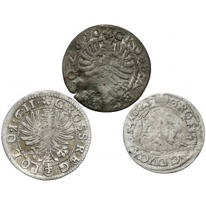 Sigismund III Vasa, Groszy 1610-25, including forgery (3pc)