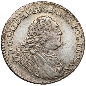 August III Sas, 1/6 thaler 1763 FWóF, Drážďany