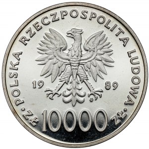 10.000 złotych 1989 Jan Paweł II - na kratce