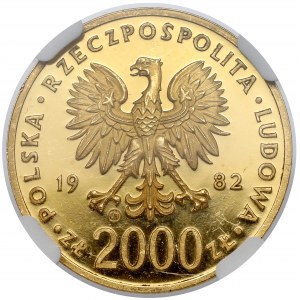 2 000 zlatých 1982 Ján Pavol II.