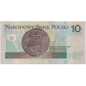 DESTRUKT 10 zloty 1994 - green paint on the obverse