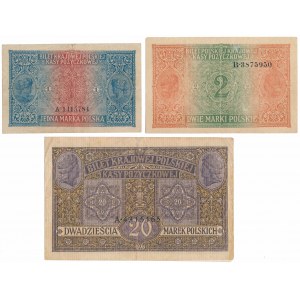 Jenerał / Generał 1 - 20 mkp 1916 (3szt)