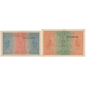 Obecné 1 a 2 mkp 1916 (2ks)