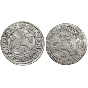 Sigismund III Vasa, Vilnius penny 1625-1626, set (2pcs)