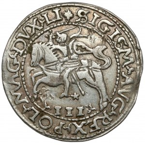 Sigismund II Augustus, Trojak Tykocin 1565 - Mocking.