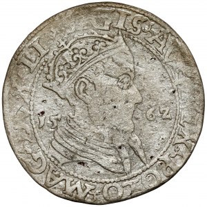 Zygmunt II August, Trojak Wilno 1562 - SZEROKI - rzadki
