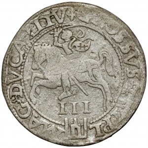 Zygmunt II August, Trojak Wilno 1562 - SZEROKI - rzadki