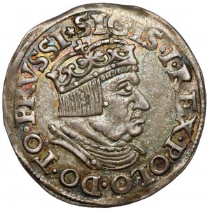 Sigismund I the Old, Trojak Gdansk 1536 - very nice