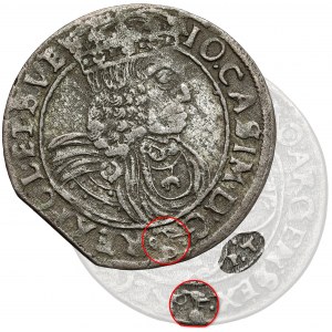 Ján II Kazimír, šiesty Ľvovský 1662 (166Z) AcpT - 2x Slepowron - vzácny