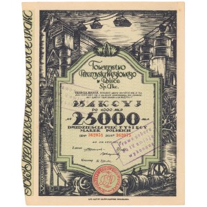 Spoločnosť uhoľného priemyslu, Em.3, 25x 1 000 mk - nosič
