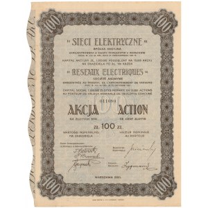 ELEKTRICKÁ SÍŤ, £100 1930