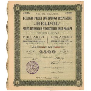 BELPOL Belgisch-Polnisch..., Em.5, 5x 500 mkp