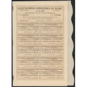 Elektrownia Okręgowa na Sanie, Em.3, 25x 1.000 mkp 1923
