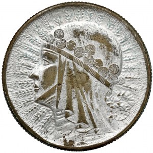 Głowa Kobiety 5 złotych 1933 - fałszerstwo z epoki