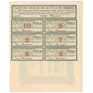 TRI Tow. of Engineering Works, Em.1, £100 1925