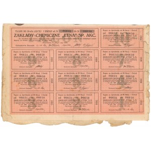 ETNA Chemical Works, Em.1, 10x 10 000 1923