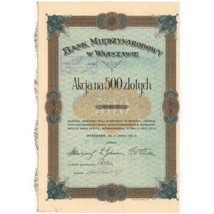 Mezinárodní banka ve Varšavě, 500 zlotých 1925