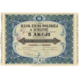 Bank Ziemi Polskiej w Lublinie, Em.6, 5x 210 mkp 1921