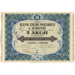 Bank of the Polish Land in Lublin, Em.6, 5x 210 mkp 1921