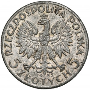 Głowa Kobiety 5 złotych 1933 - fałszerstwo z epoki