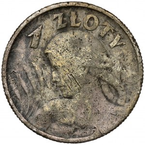 Kobieta i kłosy 1 złoty 1925 - fałszerstwo z epoki