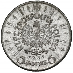 Pilsudski 5 Zloty 1935 - Fälschung der Zeit