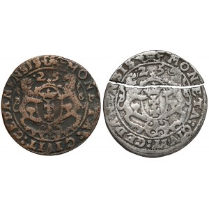 Sigismund III Vasa, Orty Gdansk 1625 - period forgeries (2pcs)