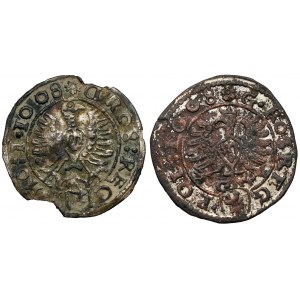 Sigismund III Vasa, Cracow 1608 penny - period forgeries (2pc)