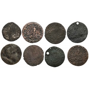 Sigismund III Vasa, Krakow 1608-11 pennies - period forgeries (8pc)
