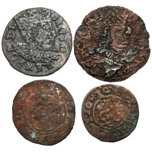 Sigismund I - Sigismund III, Forgeries of the period from the shekel to the trojak (4pc)