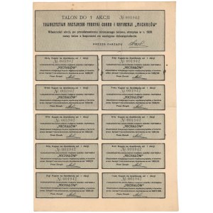 MICHAŁÓW Účtovná závierka cukrovaru a rafinérie, 10 zl 1927