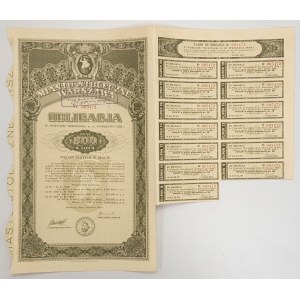 Warschau, 5% Feldanleihe, Anleihe über 500 Zloty 1933