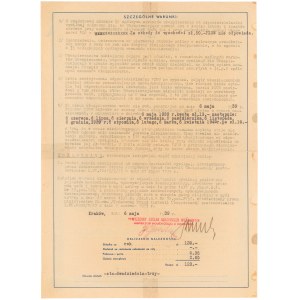 Liability policy - Powszechny Zakład Ubezpieczeń Wzajemnych, Kraków 1939.