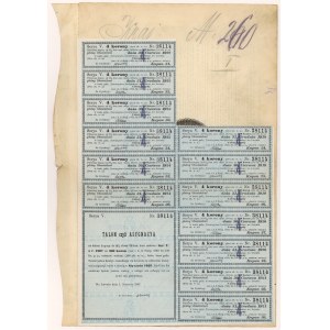 Lwów, Galicyjskie TKZ, List zastawny 200 kr 1893