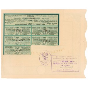 Lublinská továrna na portlandský cement FIRLEY, Em.1-9, £50 1925