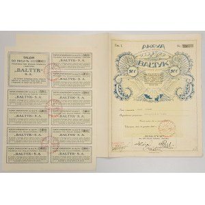 BALTIC Pol. Tow. Żeglugi Morskiej i Rzecznej, Em.1, 500 mkp 1920