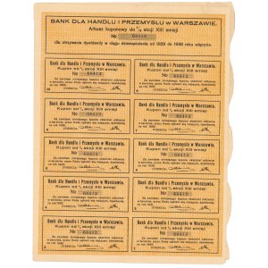 Banka pre obchod a priemysel, Em.13, 1/4 akcie za 25 libier 1928