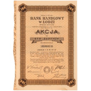 Bank Handlowy w Łodzi, Em.1-5, 100 zł 1935