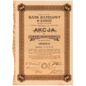 Obchodní banka v Lodži, Em.1-5, 100 zlotých 1935