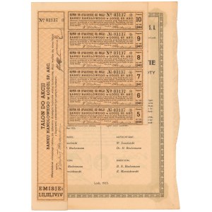 Commercial Bank of Lodz, Em.1-5, 100 zloty 1935