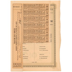 Obchodní banka v Lodži, Em.1-5, 100 zlotých 1935