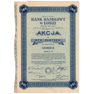 Bank Handlowy w Łodzi, Em.6, 100 zł 1935