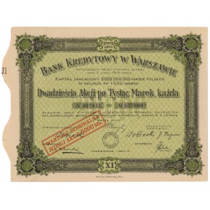 Varšavská úverová banka, Em.11, 20x 1 000 mkp