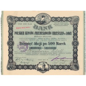 Bank of Polish Merchants and..., Em.3, 10x 500 mkp