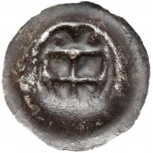 Teutonic Order, Brakteat - Shield with cross (1307-1318) - three bullets