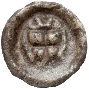 Teutonic Order, Brakteat - Shield with cross (1307-1318) - three bullets