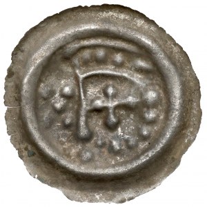 Deutscher Orden, Brakteat Torun - Arm mit Wimpel (1236-1248) - sehr selten