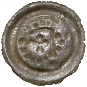 Deutscher Orden, Brakteat Torun - Arm mit Wimpel (1236-1248) - sehr selten