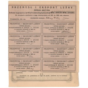 Forstwirtschaft und Exporte, Em.2, 25x 1.000 mkp 1921